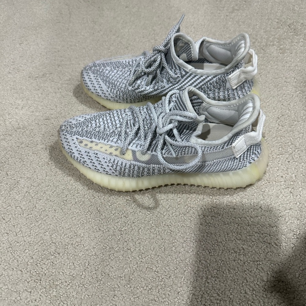 Gray and White Sneakers